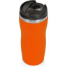 Термокружка Mony Steel 350 мл, soft touch, оранжевый