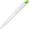 Ручка шариковая пластиковая UMA Stream, белый/салатовый