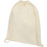 Рюкзак со шнурком Oregon из хлопка плотностью 140 г/м2, натуральный