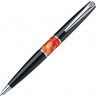 Ручка шариковая Pierre Cardin LIBRA с поворотным механизмом, черный/оранжевый