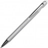 Ручка-стилус металлическая шариковая Sway Monochrome с цветным зеркальным слоем, серебристый с белым