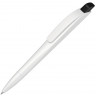 Ручка шариковая пластиковая UMA Stream, белый/черный