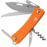 Нож перочинный Stinger, 103 мм, 10 функций, материал рукояти: АБС-пластик, оранжевый