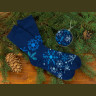 Носки в шаре Снежинка женские, синий, размер 36-37