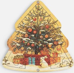 Пазл фигурный «Елочка»