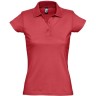 Рубашка поло женская Sol's Prescott Women 170, красная, размер XL