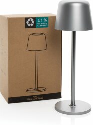Настольная лампа XD Collection Zenic из переработанного пластика RCS, серебряный