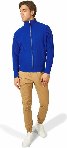 Куртка флисовая US Basic Nashville мужская, классический синий/черный, размер 4XL