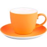 Чайная пара TENDER с прорезиненным покрытием, оранжевый