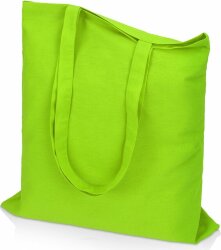 Сумка для шопинга Carryme 140 хлопковая, 140 г/м2, зеленое яблоко