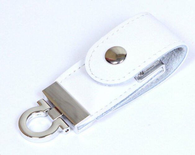 USB-флешка на 8 Гб в виде брелка, белый