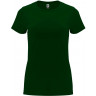  Футболка Roly Capri женская, бутылочный зеленый, размер L (46)