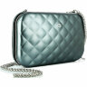 Алюминиевый стеганный клатч Ogon Quilted Lady Bag, платиновый