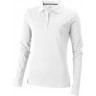Рубашка поло Elevate Oakville женская с длинным рукавом, белый, размер S (42-44)