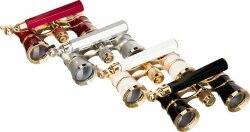 Театральный бинокль-лорнет Levenhuk Broadway 325E, золотистый