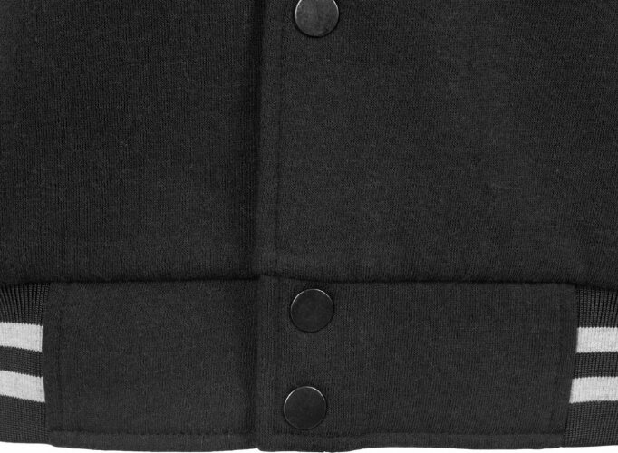 Бомбер US Basic Oxford, черный/серый меланж, унисекс, размер 2XL