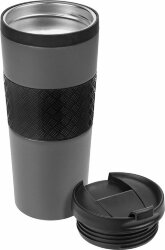 Термостакан Hard Work, вакуумный, темно-серый (графит)