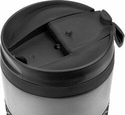 Термостакан Hard Work, вакуумный, темно-серый (графит)