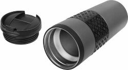 Термостакан Hard Work, вакуумный, темно-серый (графит)