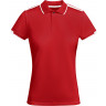 Рубашка-поло Roly Tamil женская, красный/белый, размер S (40)