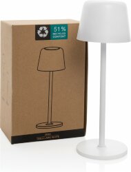 Настольная лампа XD Collection Zenic из переработанного пластика RCS, белый
