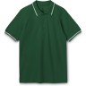 Рубашка поло Unit Virma Stripes, зеленая, размер S