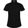 Рубашка Roly Sofia женская с коротким рукавом, черный, размер XL (50)
