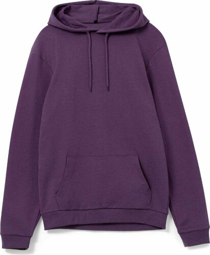 Толстовка с капюшоном унисекс Hoodie, фиолетовый меланж, размер M