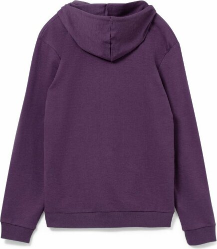 Толстовка с капюшоном унисекс Hoodie, фиолетовый меланж, размер M