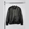 Бомбер из искусственной кожи Univer, черный, XL/2XL