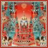 Набор: платок Кремль - Москва и свеча Бархатный пион