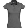 Рубашка поло женская Sol's Prescott Women 170, темно-серая, размер S