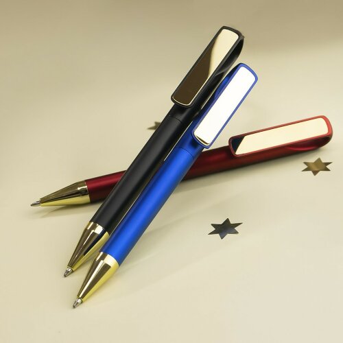 Ручка шариковая GLOSSY GOLD, черный, золотистый