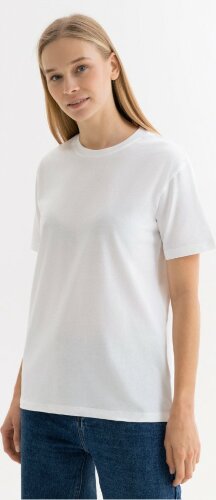 Футболка унисекс KRIS, 100% хлопок, 150 гр., белая (теплого оттенка), размер XXXL