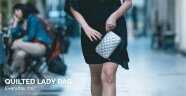 Алюминиевый стеганный клатч Ogon Quilted Lady Bag, серебристый