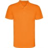 Футболка поло MONZHA мужская, флуоресцентный оранжевый 3XL