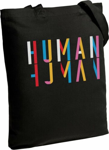 Холщовая сумка Ловец слов Human, черная