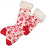Домашние носки женские, красный, размер 36-37