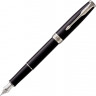 Перьевая ручка Parker Sonnet F539, цвет: LaqBlack СT, перо: F, цвет чернил: black, в подарочной упаковке