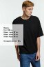 Футболка оверсайз унисекс Base Space, черная, XL/2XL