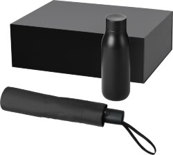 Подарочный набор Sevilla, Atlanta, черный (зонт, термобутылка)