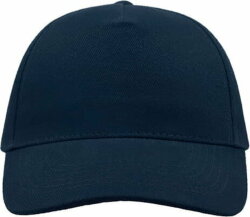 Бейсболка LIBERTY FIVE, 5 клиньев, застежка на липучке, темно-синий, универсальный