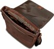 Сумка через плечо MANO 1919 Don Valentino, натуральная кожа в коричневом цвете, 25 х 27 х 7 см