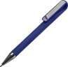 Ручка шариковая GLOSSY GUN с покрытием soft touch, синий, серебристый