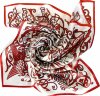 Платок Русские в моде - Русское сердце