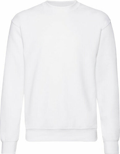 Свитшот с начесом CLASSIC SET-IN SWEAT 260, белый, M