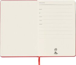 Ежедневник A5 недатированный Dear, красный