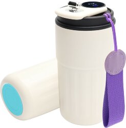 Термокружка Ashly To Go, белая/фиолетовая/бирюзовая