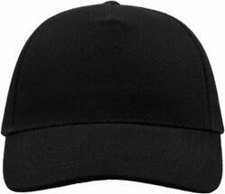Бейсболка LIBERTY FIVE, 5 клиньев, застежка на липучке, черный, универсальный