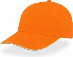 Бейсболка START FIVE SANDWICH, 5 клиньев, застежка на липучке, оранжевый, универсальный